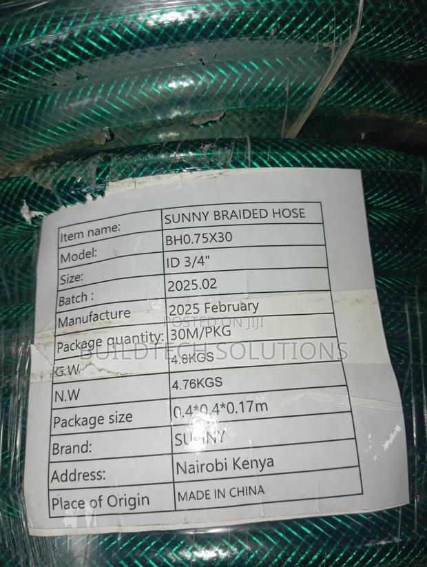3/4" 50 MTRS Braided Hose Pipe - thumbnail 2