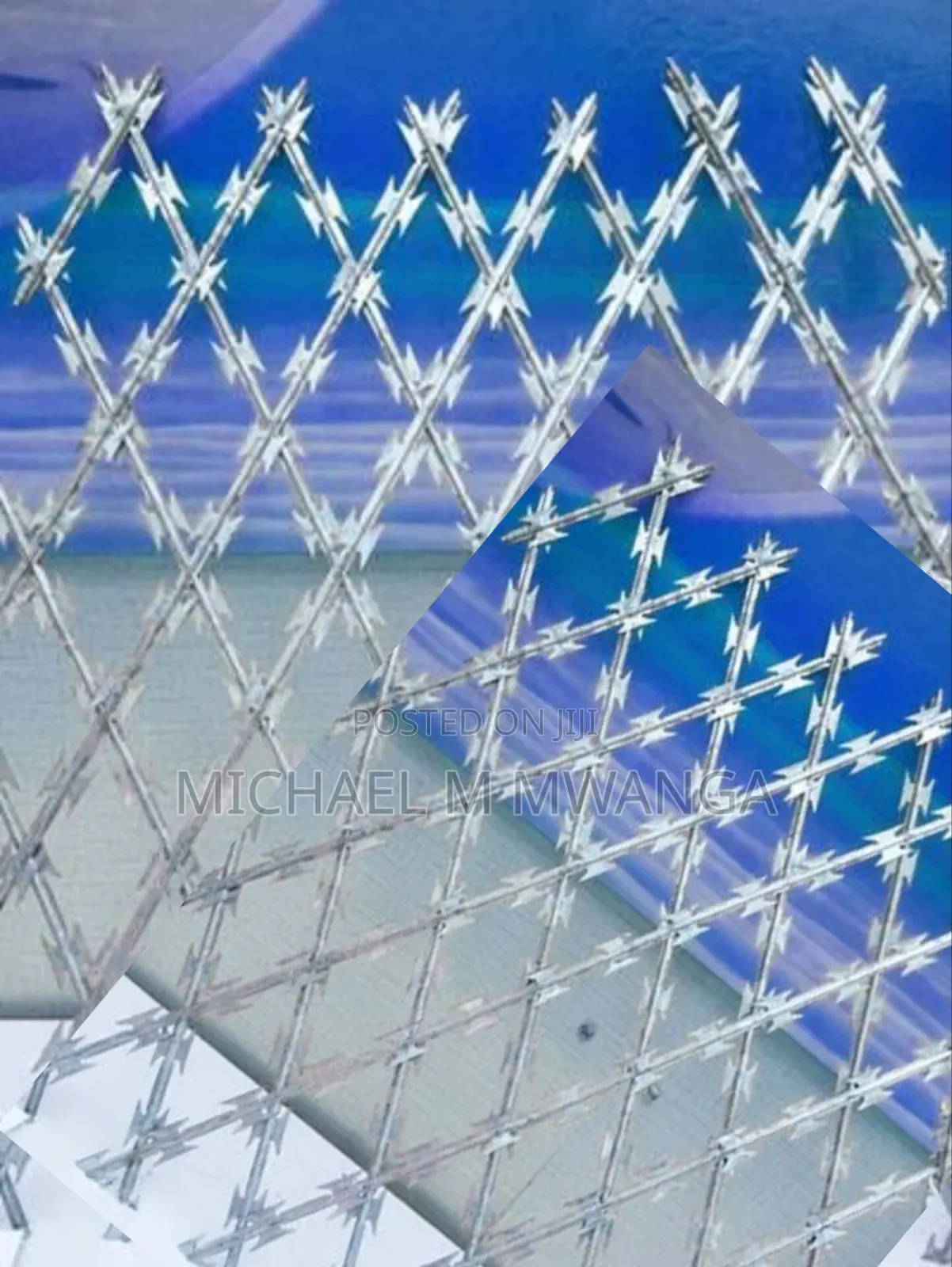 Welded Razor Wire 5 by 30m ( Silver)