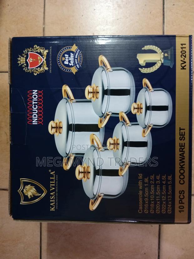 10pc Stainless Steel Induction Sufuria - thumbnail 5