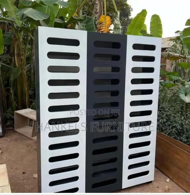 Black and White Shoe Rack