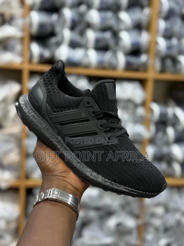 Black Adidas Ultraboost Running Sport And Gym Shoes