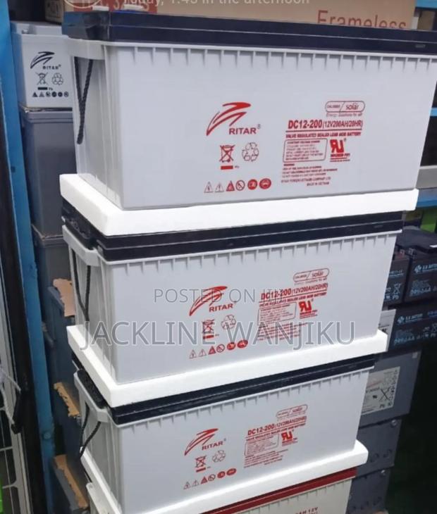 200ah Ritah Battery/ Ritah Solar Battery Deep Cycle