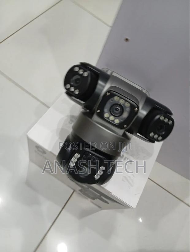 Low Cost Tripple Lens Wifi Solar CCTV Camera - main view