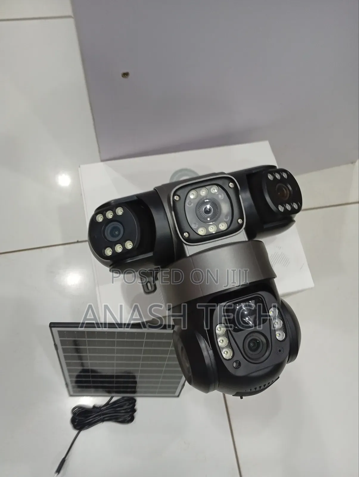 Compact Tripple Lens Wifi Solar CCTV Camera