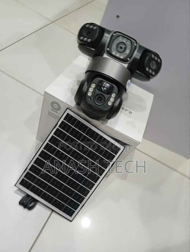 Recomended Solar Wifi CCTV Tripple Lens With Night Vision - main view