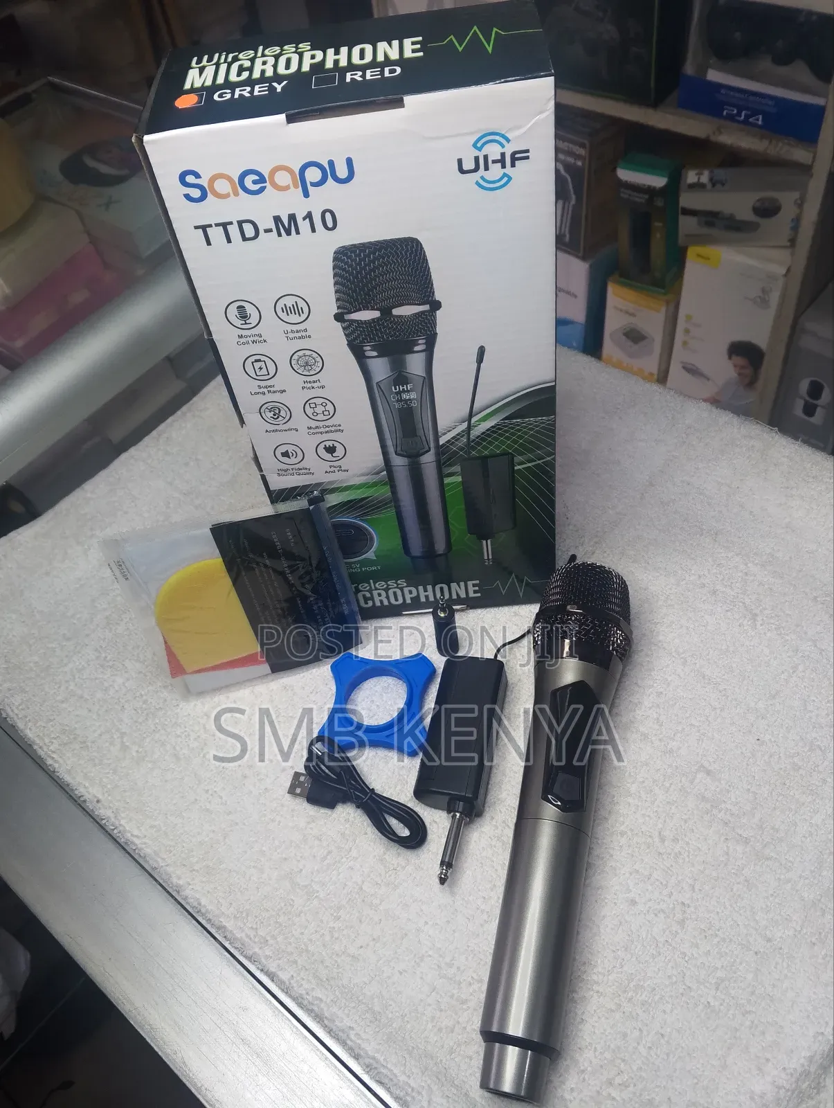 Handheld Rechargable Wireless Microphone Uhf_m10 (6m)