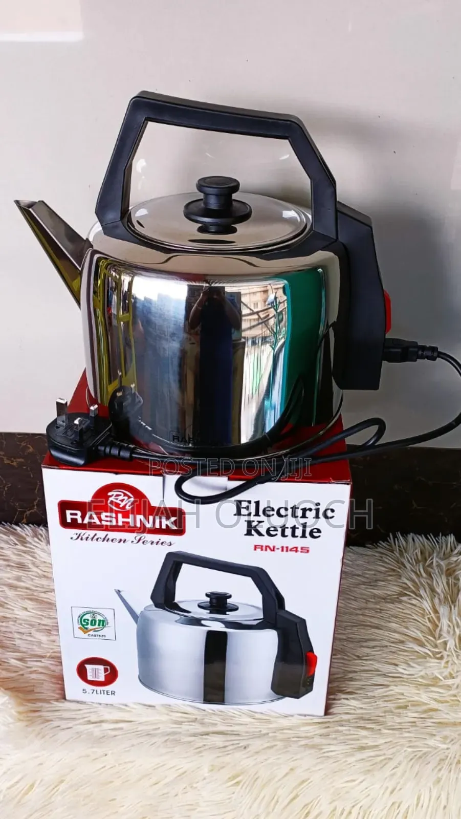 Rashnik/Nunix Traditional Electric Kettle*
*Capacity 5.7 Litres
