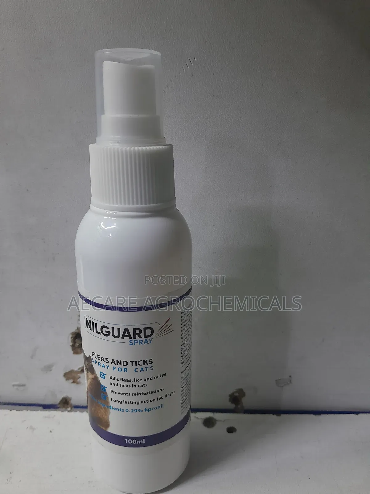 Nilguard Cat Spray for Killing Flea, Lice, Mites, and Ticks 100ml