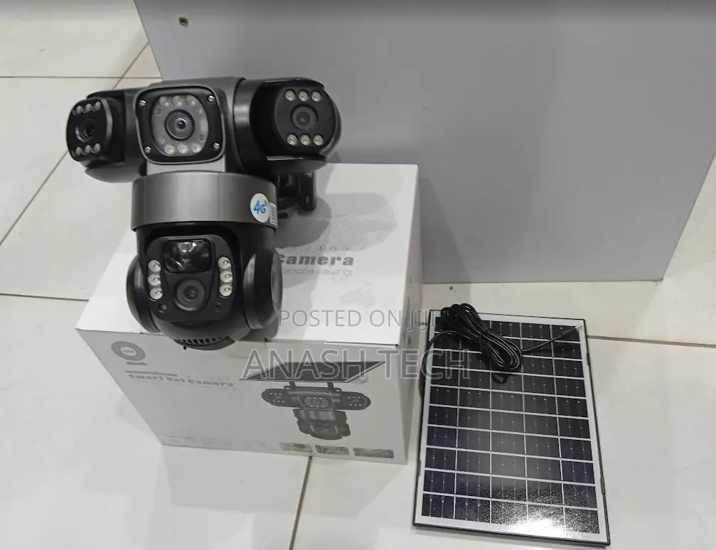 Quality Wifi Solar Tripple Lens Outdoor Security CCTV Camera