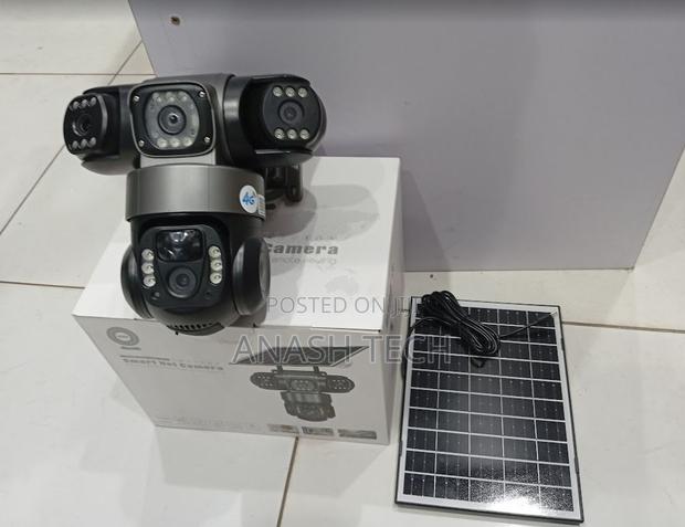 Quality Wifi Solar Tripple Lens Outdoor Security CCTV Camera