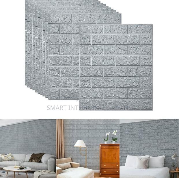 Light Grey 3d Acoustic Foam Panel - main view