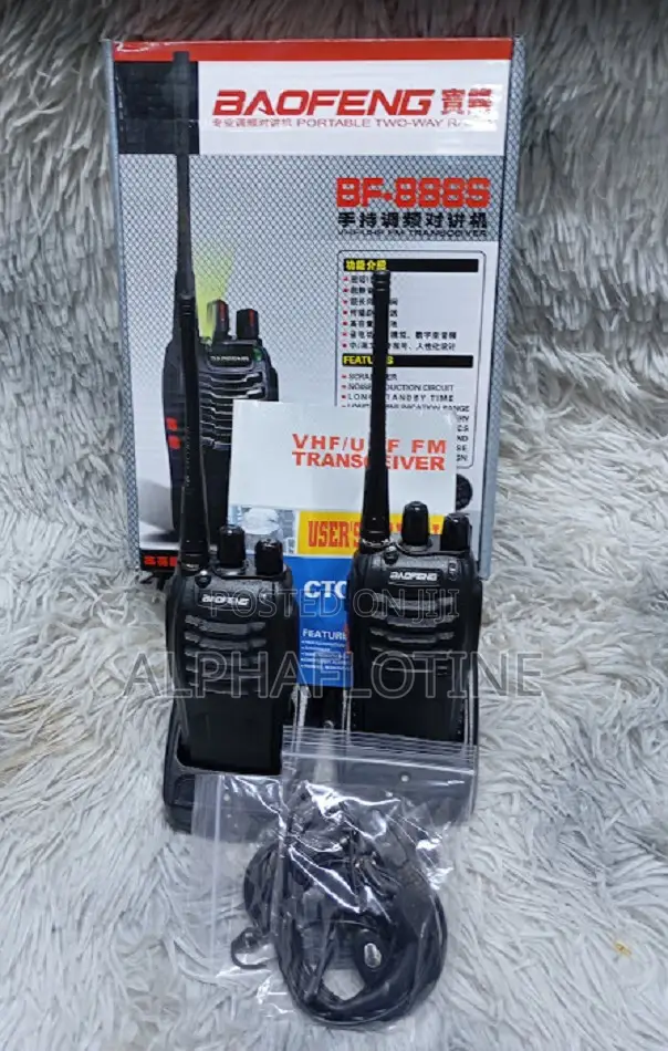 Single Frequency Bf-888s [2 Pack] 5w Uhf Radio