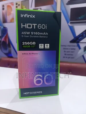 New Infinix Hot 60i 256 GB Black