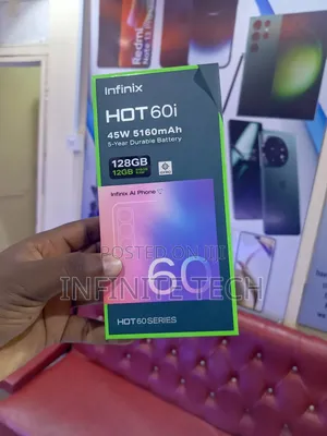 New Infinix Hot 60i 128 GB Black