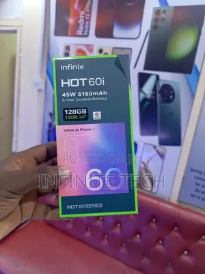 New Infinix Hot 60i 128 GB Black