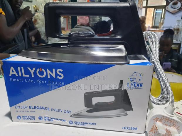 Ailyons Hd199a Electric Iron Stainless Steel Bottom Plate With 1000w , - main view