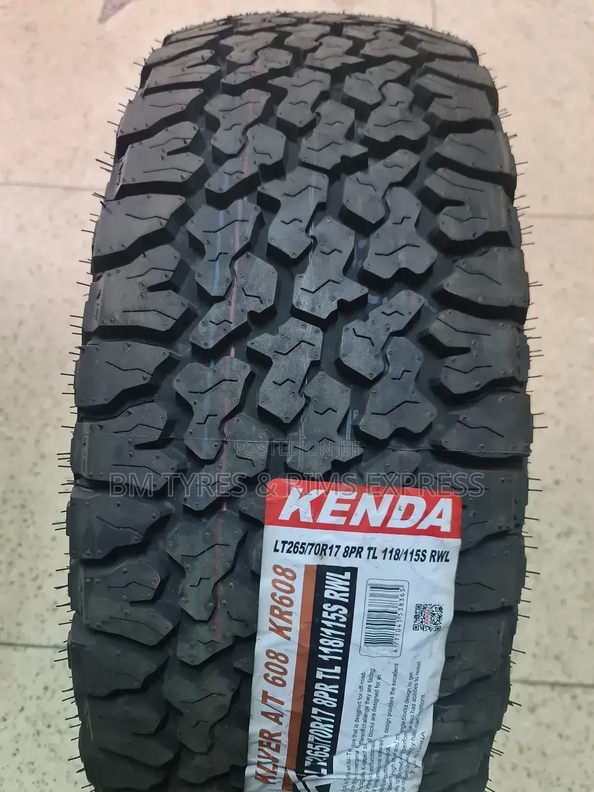Lt 265 /70 R17 Kenda Tyres (All Terrrain)