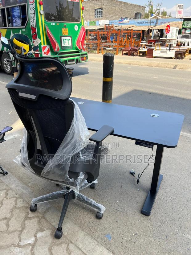 Motorist Adjustable Electric Desk Plus Orthopedic Office Chair