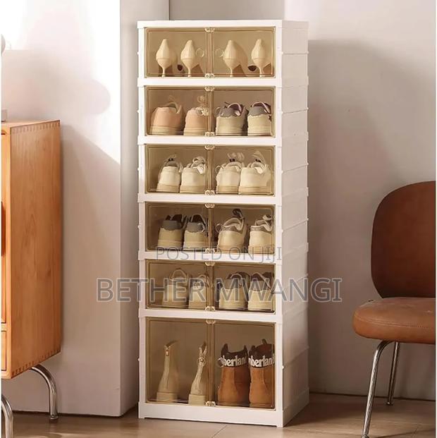 9- Tier Foldable Storage Shoe Rack in Kenya