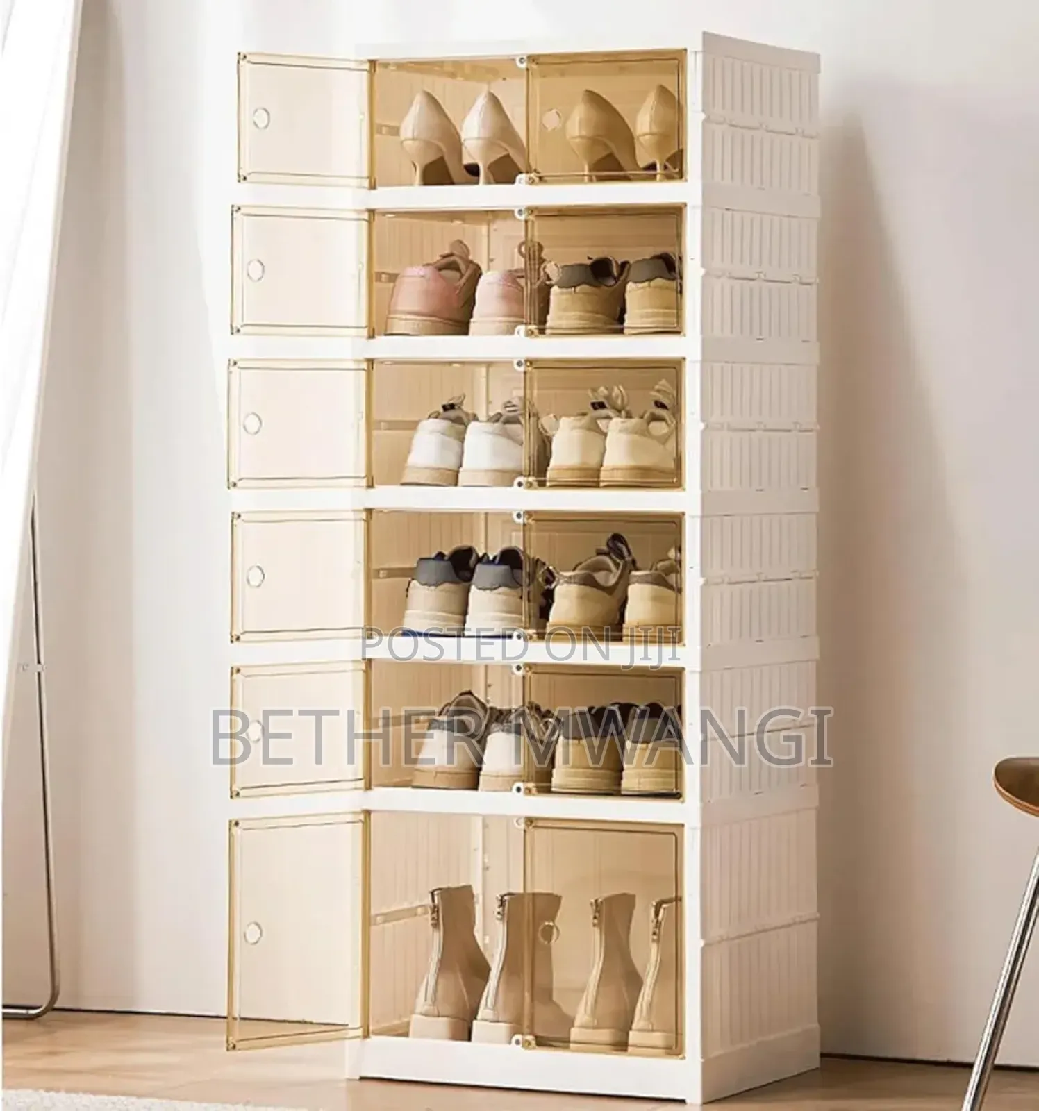 9- Tier Foldable Storage Shoe Rack in Kenya
