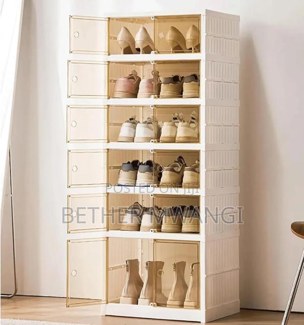 9- Tier Foldable Storage Shoe Rack in Kenya - thumbnail 3