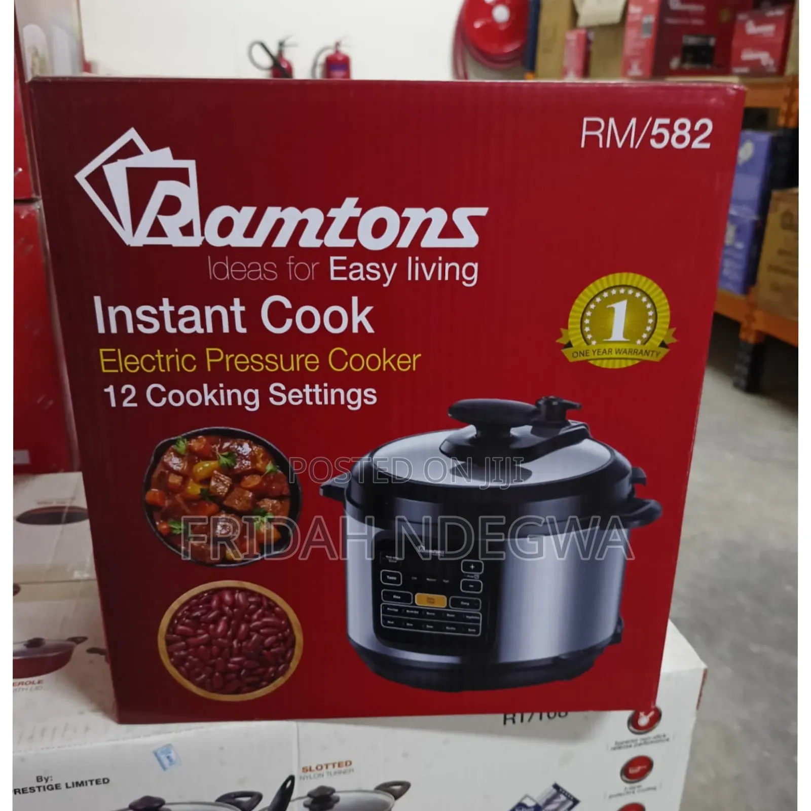 6 Litres Ramtons Electric Pressure Cooker