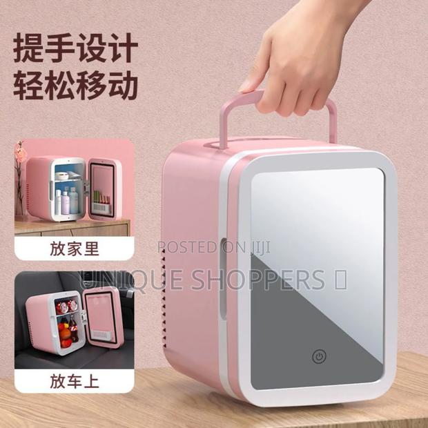 4l Portable Beauty Car Fridge With Mirror and Duo Power Option
