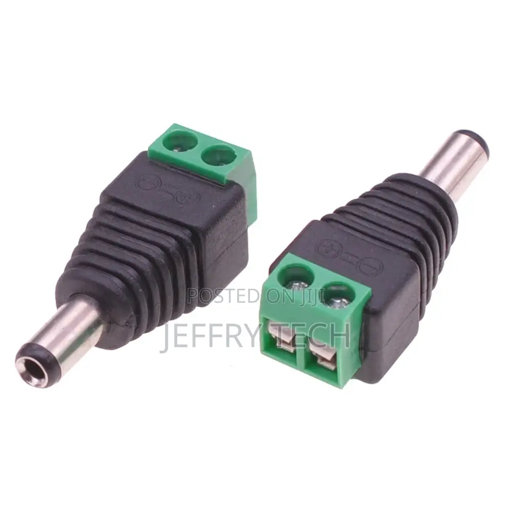 Dc Power Adapter 2.5x5.5 Mm Male Terminal Block 2 Pin