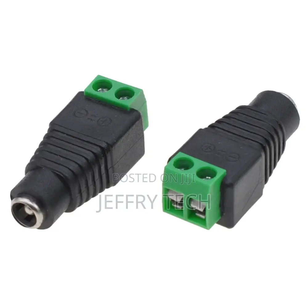 Dc Power Adapter 2.5x5.5mm Female Terminal Block 2 Pin