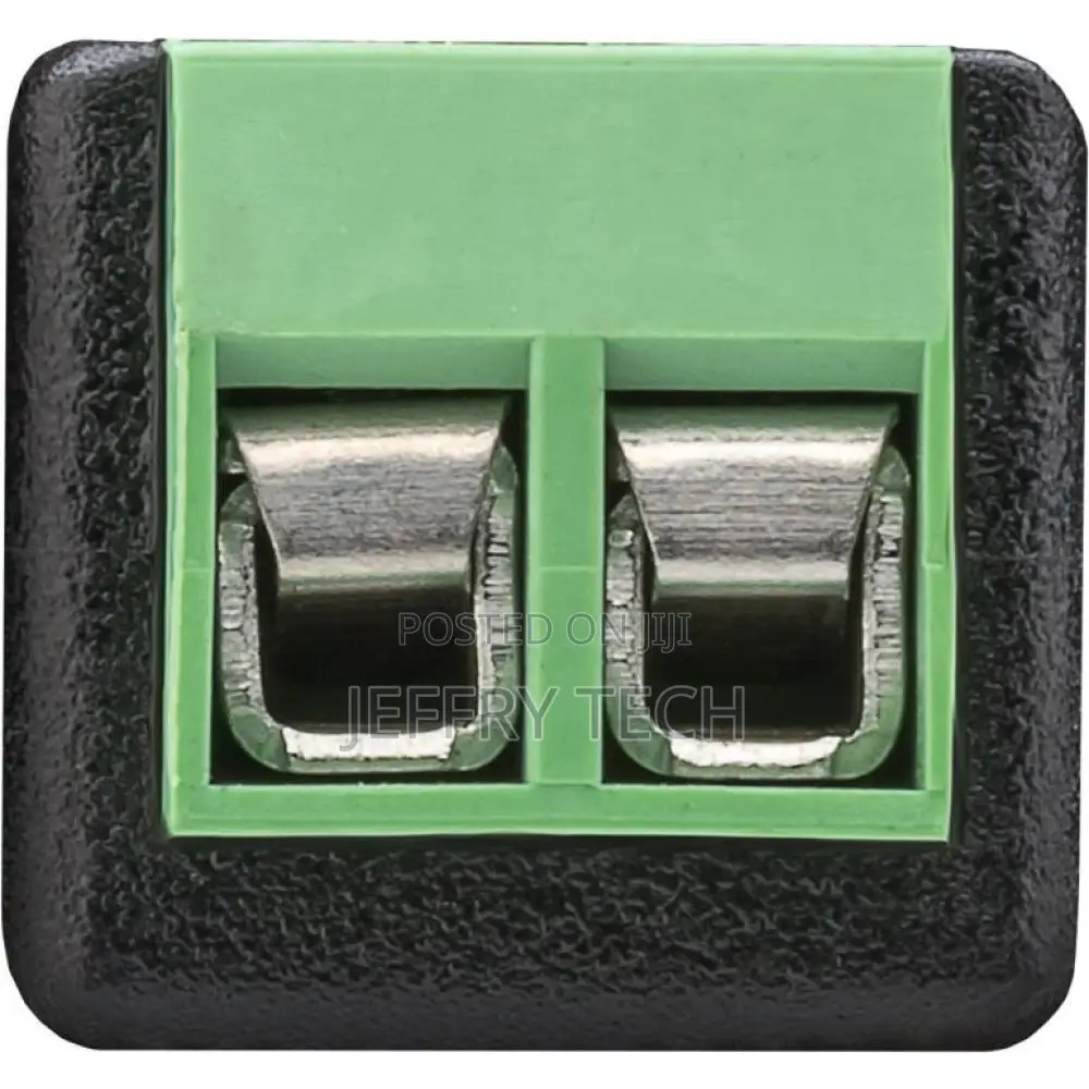 2-Pin Terminal Block Connector to Male Rca Adapter