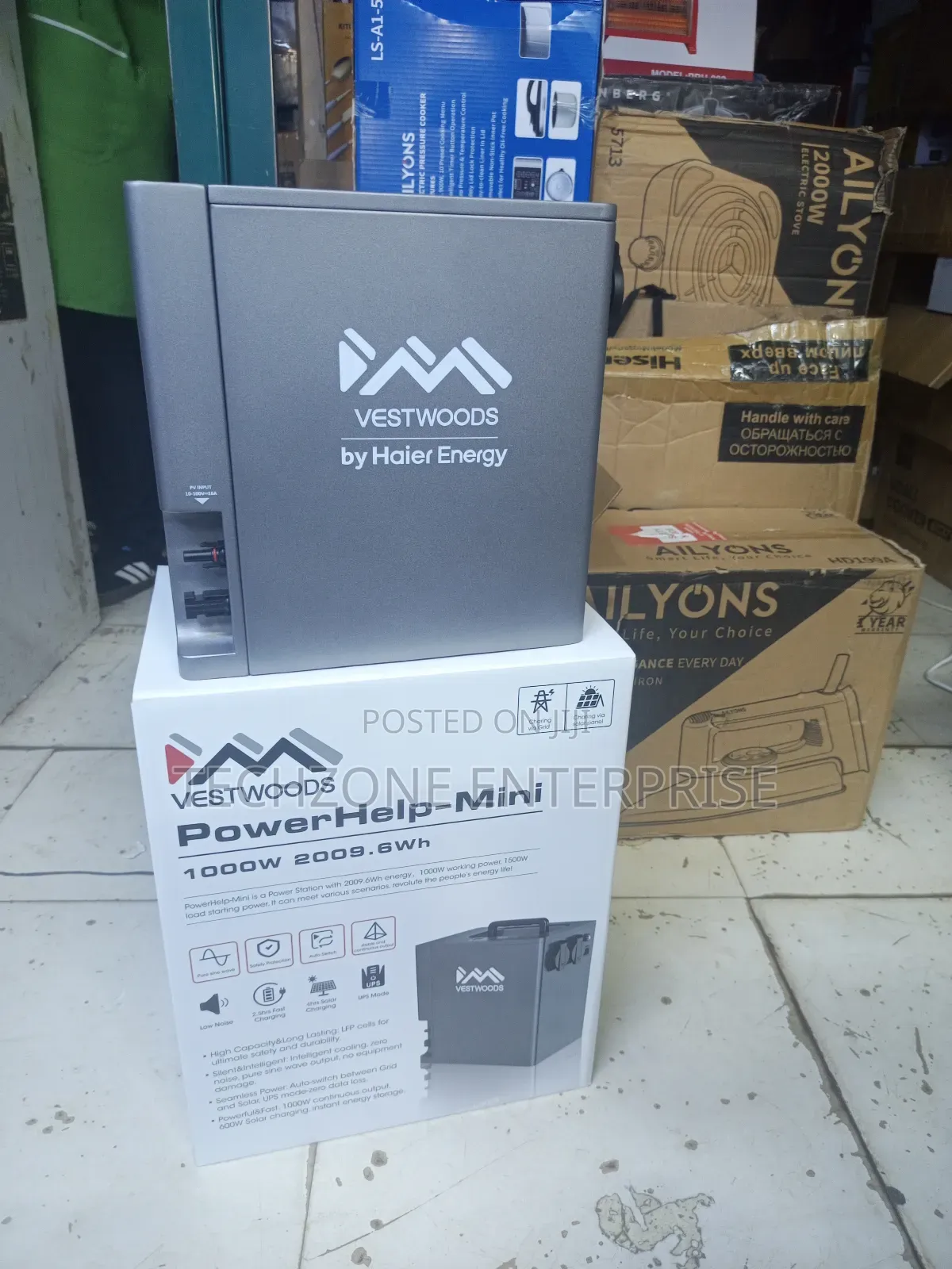 Vestwoods Lithium Battery by Haier
With 1000 Watts 