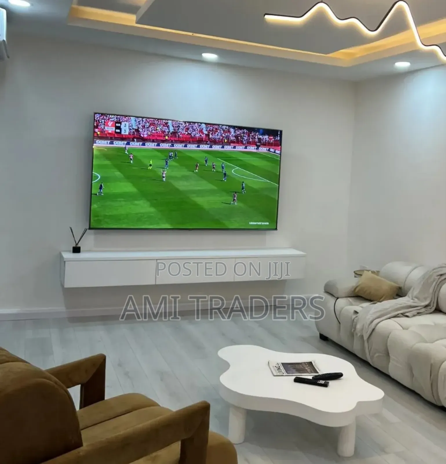 Sleek Floating Tv Stand 7ft