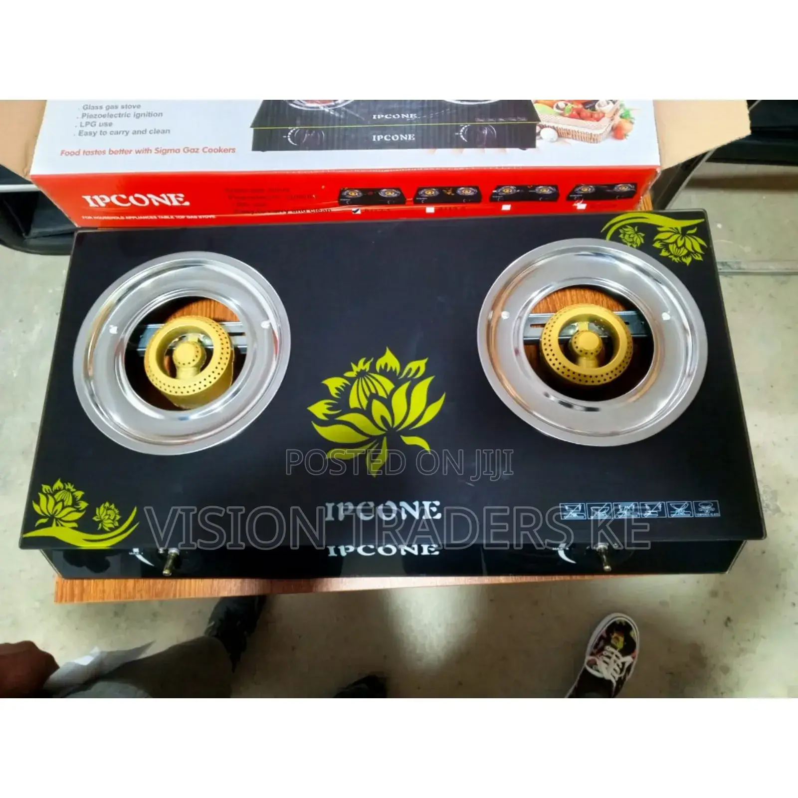 Ipcone Glass 2 Burner Cooker