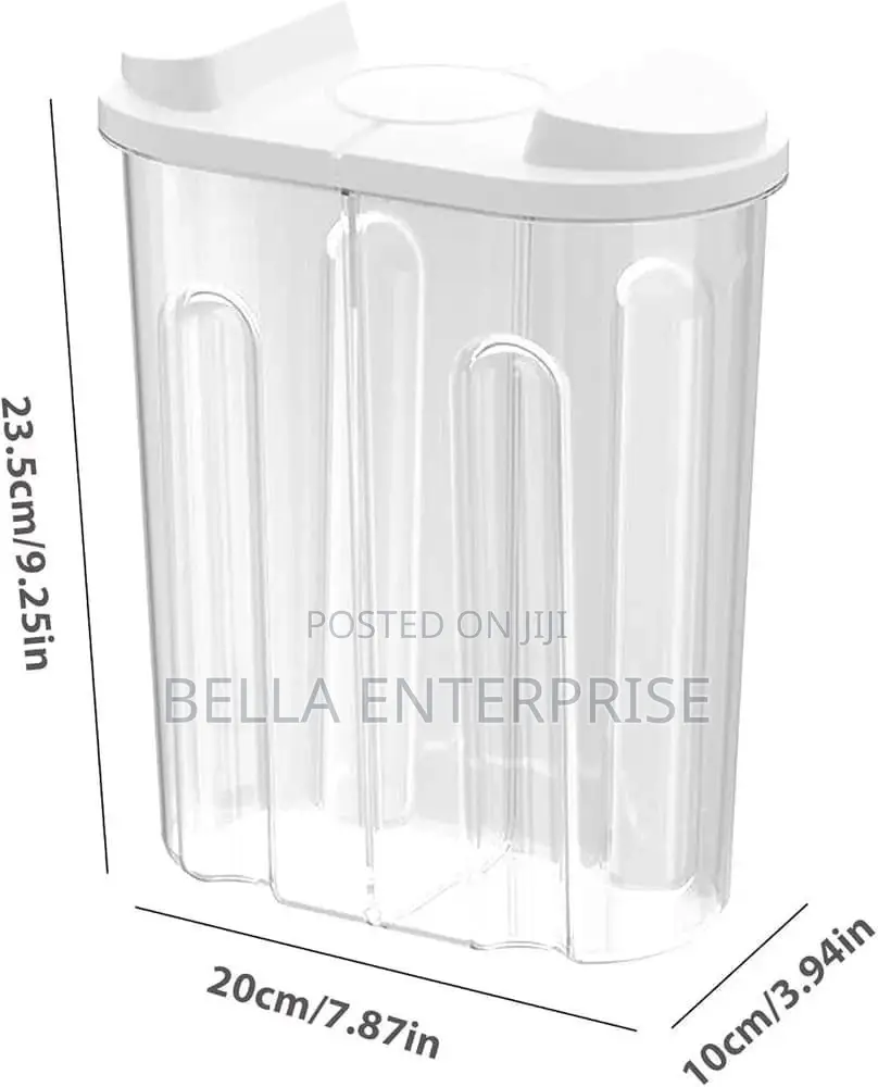 Cereal Storage Container With Airtight Lids and 2 Compartments