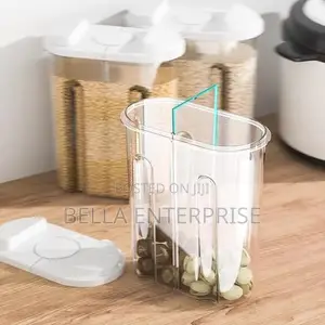 Cereal Storage Container With Airtight Lids and 2 Compartments