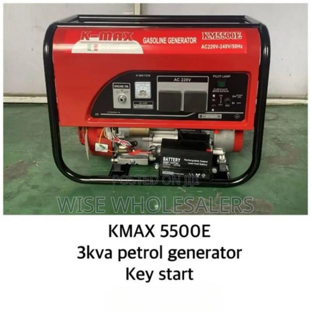 Kmax Italy 3kva Key Start Petrol Driven Generator