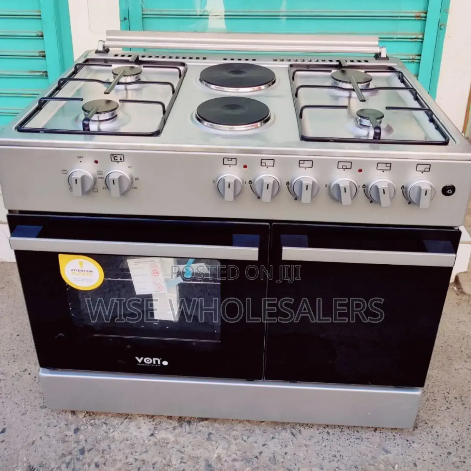 Von Cooker 4 Gas + 2 Electric - Vcf964241nfs, Silver