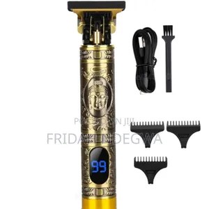 *T9 Vintage Usb Rechargeable Cordless Hair Trimmer With Display*