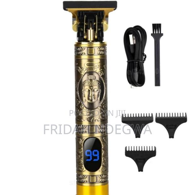 *T9 Vintage Usb Rechargeable Cordless Hair Trimmer With Display*
