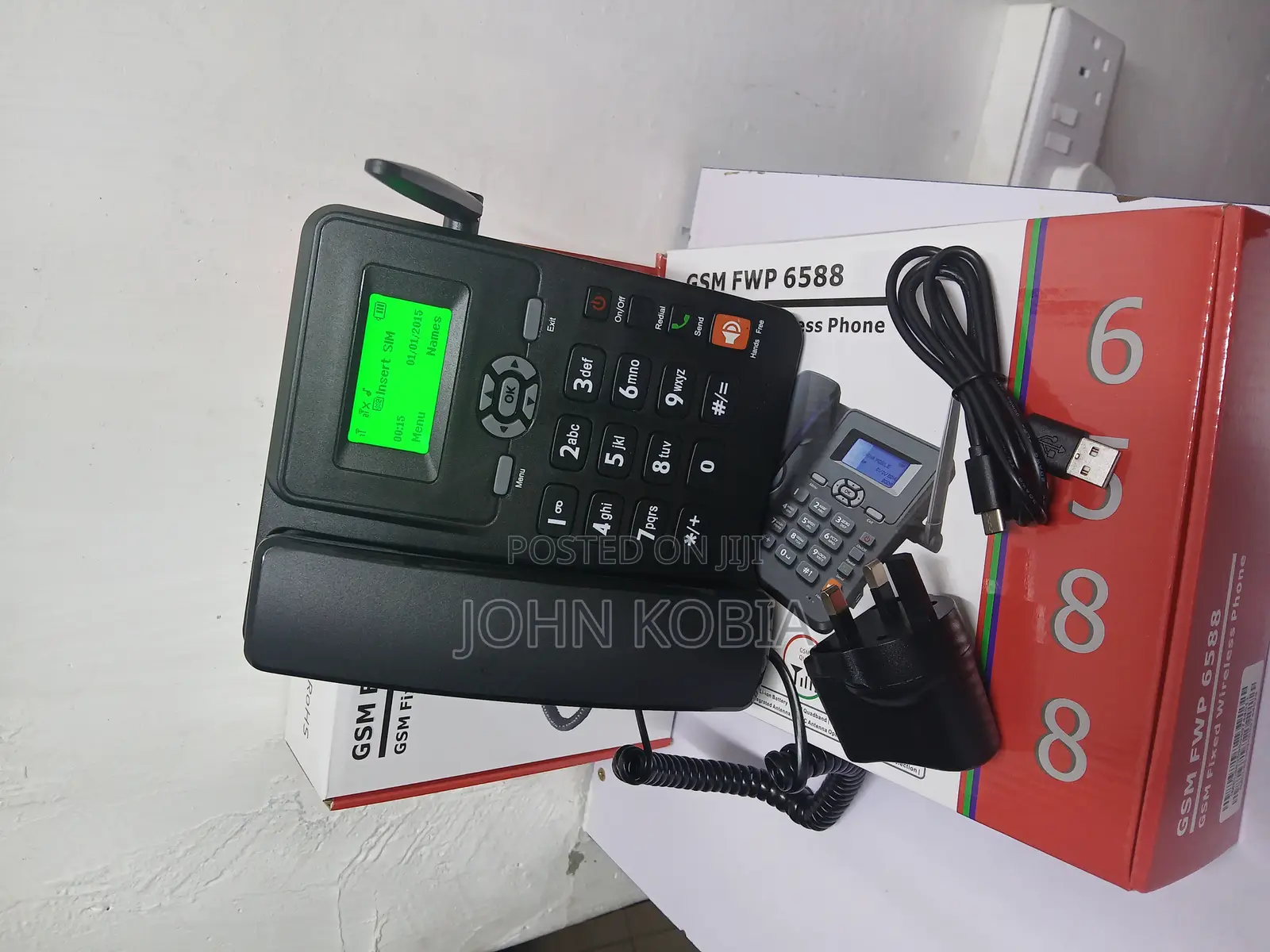 Wireless GSM Desk Phone – Model FWP 6588 With Sim Card Support
