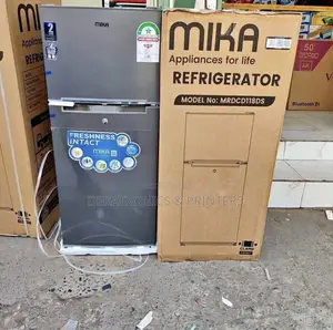 Mika 138 Liters Fridge Double Door Top Mount Freezer