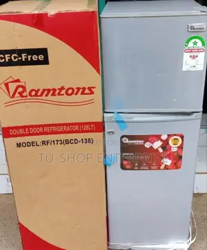 Fridge Double Door 128litres Rf173ramtons