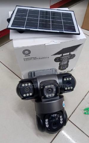 Quality V380 Pro 3lens Triple Lens 4g Solar Powered CCTV Camera 6mp