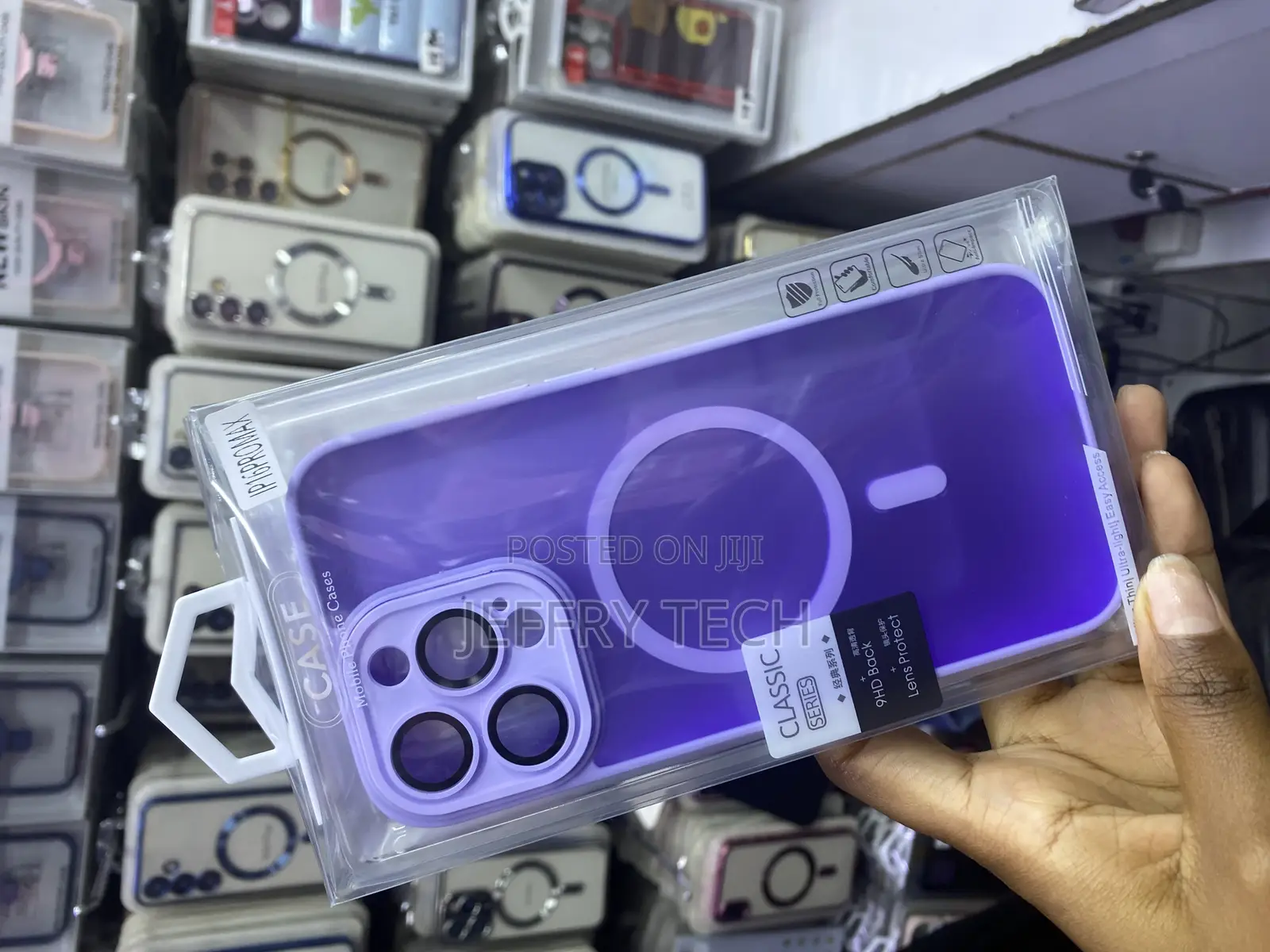 Pwertyu Magnetic Translucent Matte Bumper Phone Case for 16 Pro Max