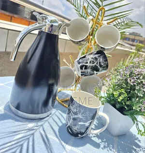 Classy Flask Set 6 Tea Cups Quality