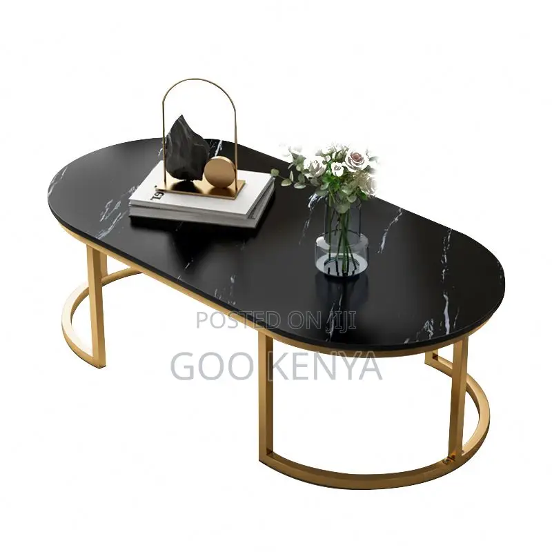 Coffee Table; White Modern Twin Marble Coffee Table
