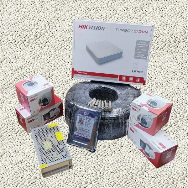 4 Hikvision 1080p Full Hd 2mp Smart Hybrid Light CCTV Cameras System