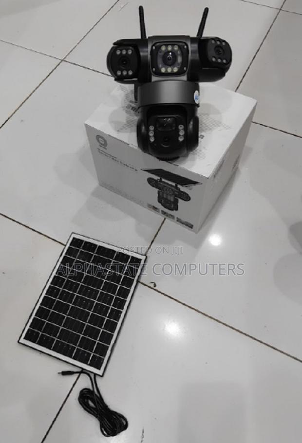 4g 3lens 3view4g Solar Home PTZ Tripple Lens Camera