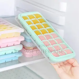 Silicon Ice Cube Tray With Lid