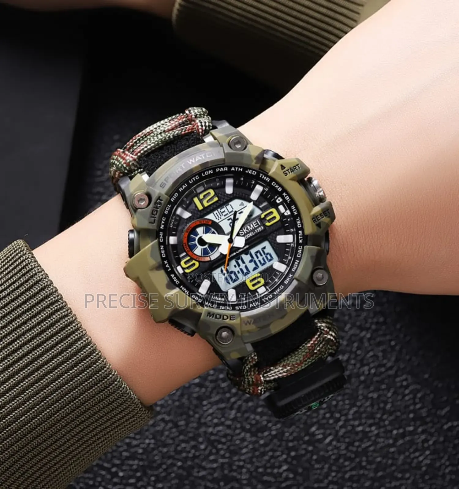 Army Print Sport Watch